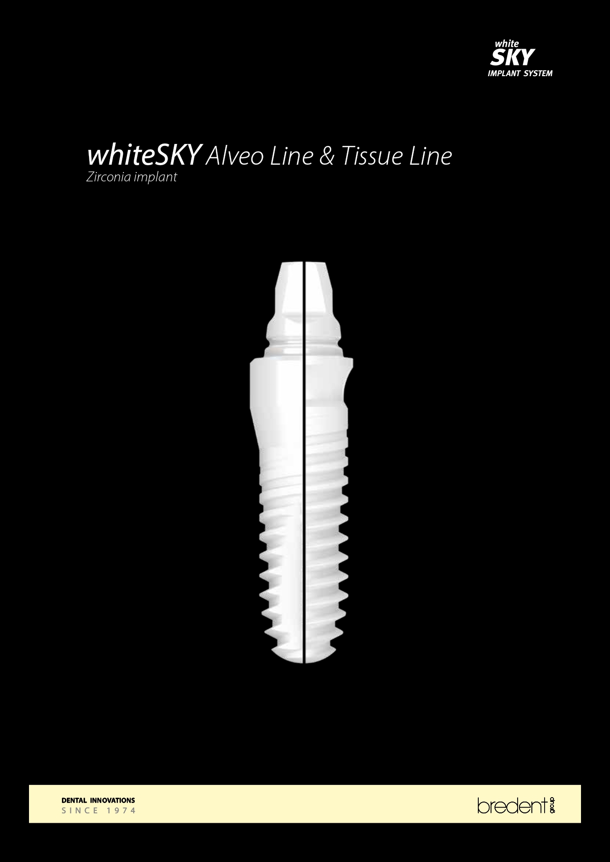 whiteSKY – Zirconia implant – Brochure cover