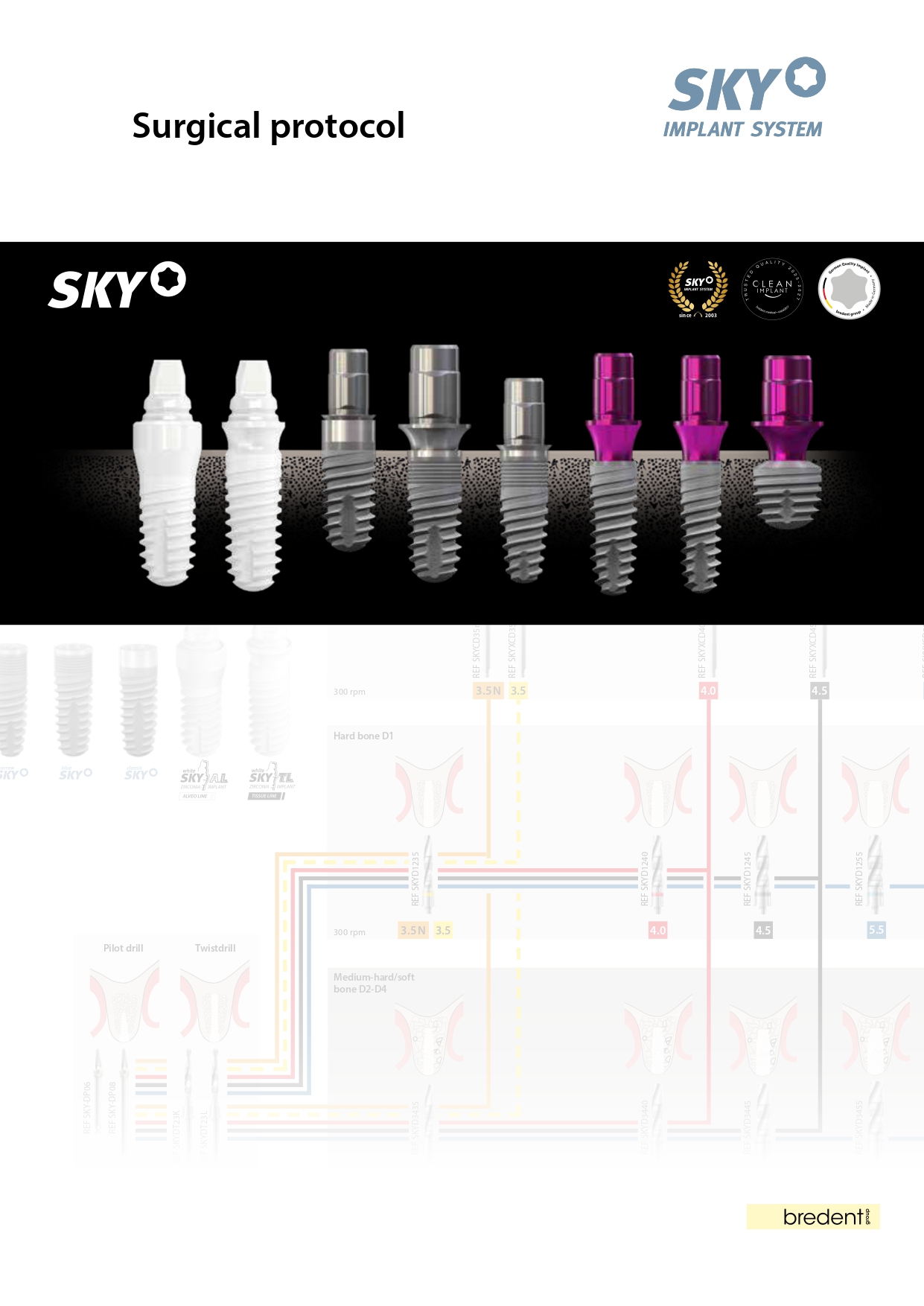 SKY Implant System – Surgical protocol – Brochure cover
